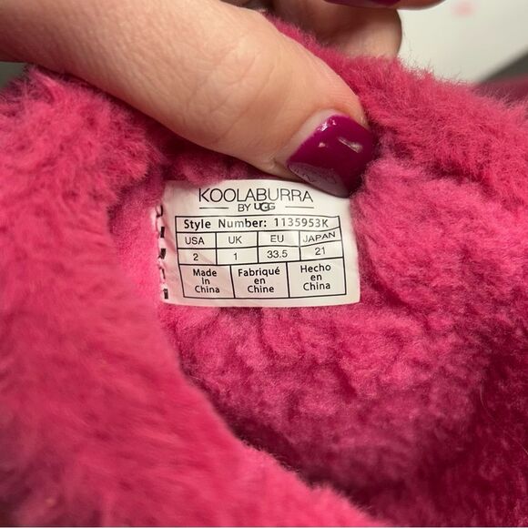 Girls' Koolaburra by UGG Aubrei short boots in a pink - Picture 9 of 10
